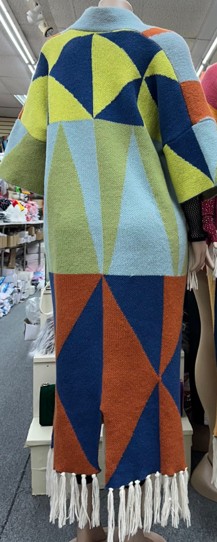 Sweater Poncho - Soft Blue