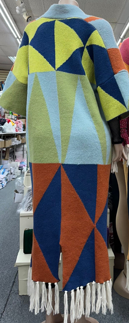 Sweater Poncho - Soft Blue